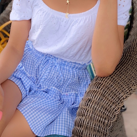 Gingham Print Skort - Picture 2 of 2